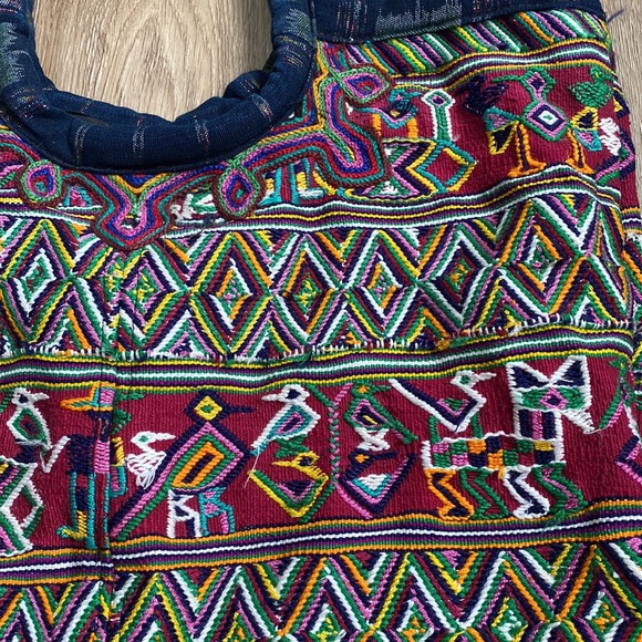 Aztec pattern big canvas tote. - Picture 2 of 12